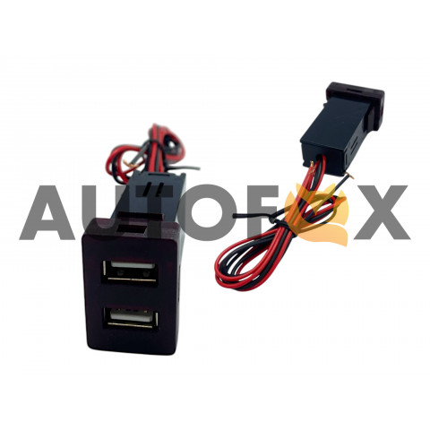 АЗУ USB TS-02 (2 USB) 22*32мм