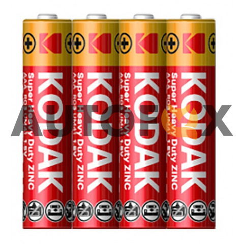 Kodak AAA R03/4SH Super Heavy Duty ZINC Элемент питания 