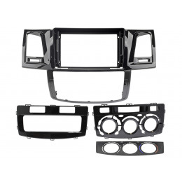 AMX 22-987: 9" TOYOTA HILUX VI, FORTUNER I 2011-2015 с двумя вставками (Auto A/C, Manual)+проводка