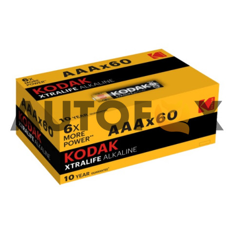 Kodak XTRALIFE Alkaline AAA LR03/4SH 60BOX Элемент питания 